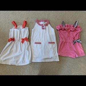 Lot of 3 Janie and Jack Girl’s Swim Cover Up